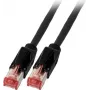 EFB Elektronik K8708SW.7,5 Cat.6A S/FTP LSZH patchkabel, Daetwyler 7702 TM21, 7,5 m, zwart