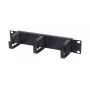 ALLNET ALL-S0002263 10-inch kabelgeleidingsplaat, 1HE, metaal met 3 beugels, zwart