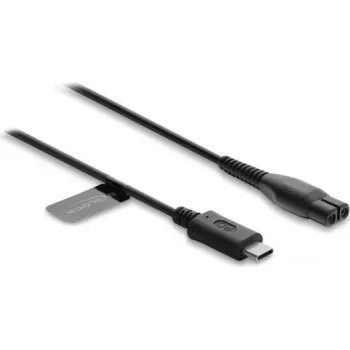 Delock USB Type-C oplaadkabel 4,3 V voor elektrisch scheerapparaat compatibel met Philips OneBlade 360 Face + Body - vervangende scheerapparaat-oplaadkabel 1 m