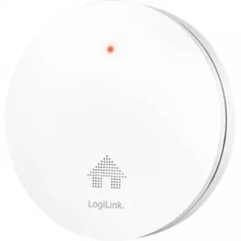 LogiLink SC0019 ultraplatte rookmelder, 10-jaars batterij, VdS-gekeurd, wit