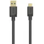 USB-A naar USB-C kabel, 5 Gbit/s, 3 m, zwart