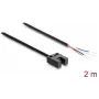 Delock vork-lichtsluis 5 mm sleuf U-type met 4 open kabeleinden PNP licht/donker omschakelbaar 2 m