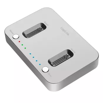 LogiLink USB 3.2 Gen2 dockingstation, 2-bay, voor M.2 NVMe SSD, kloonfunctie
