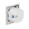 LogiLink wandcontactdoos met 2-poorts USB-C-oplader, 25W PD