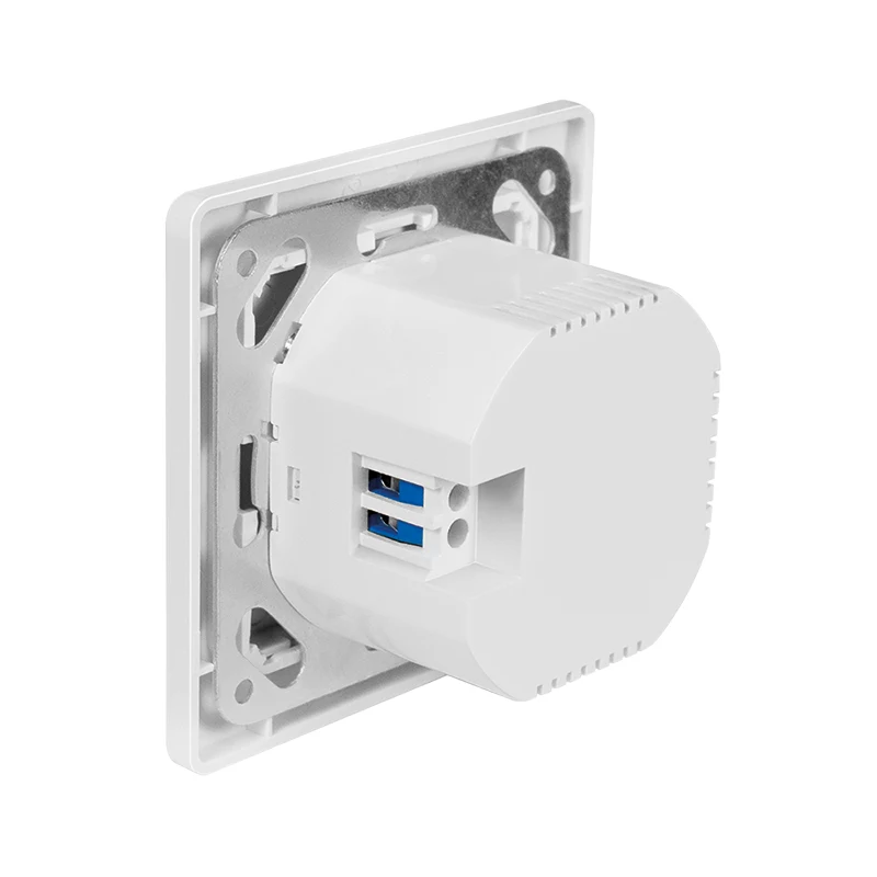 LogiLink wandcontactdoos met 2-poorts USB-C-oplader, 25W PD