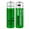 LogiLink LR6RCB2 USB-C oplaadbare AA lithium-ion-batterijen, 2-pack, 1,5 V constante uitgangsspanning, 2600 mWh