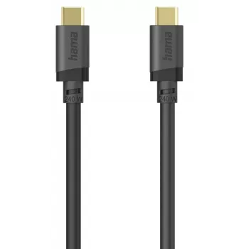 USB-C naar USB-C kabel 5 Gbit/s, 240 W, 0,75 m, zwart