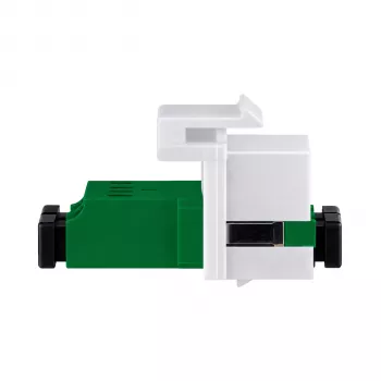 EFB Keystone-module LC/APC duplex OS2 groen - singlemode glasvezeladapter
