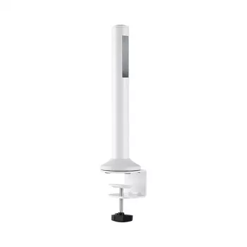 LogiLink Slatwall desktop-montagestang, set van 2 – 450 mm hoogte, 35 mm diameter, zwart, gereedschapsloze bevestiging