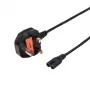 LogiLink netkabel BS 1363 (UK) naar IEC C7, zwart, 1,8 m