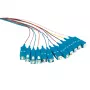 LogiLink fiber pigtail set 12 x SC OS2 2m, kleur, blauwe stekker