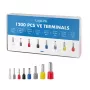 LogiLink adereindhulzen set met 1200 geïsoleerde adereindhulzen 0,5 - 10 mm²