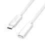 LogiLink USB 2.0 Type-C verlengkabel, C/M naar C/F, 480 Mbps, 60W, wit, 3 m