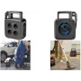 LogiLink LPS504 kabelhaspel met 4 Schuko-stopcontacten en 2 USB-aansluitingen, 5m kabel, zwart