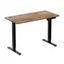 LOGILINK EO0057 elektrisch zit-sta bureau, 120x60 cm, enkele motor, bruin tafelblad, 70 kg belasting