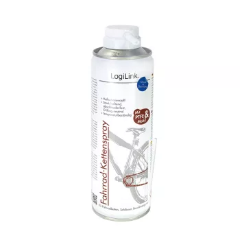 LogiLink RP0024 kettingonderhoudsspray voor fietsen met PTFE en MoS2, 300 ml