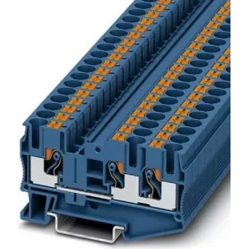 Phoenix 3211485 PT 6-TWIN BU doorvoerklem, push-in, blauw