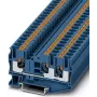 Phoenix 3211485 PT 6-TWIN BU doorvoerklem, push-in, blauw
