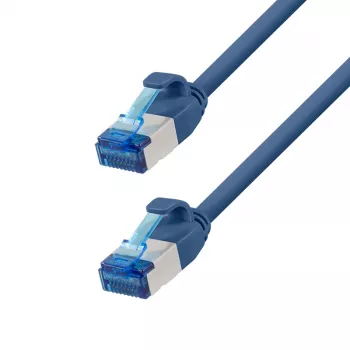 LogiLink SlimLine Cat.6A S/FTP LSZH patchkabel, 15 m, blauw