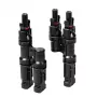 LogiLink solar Y-connector set, 2 stuks, MC4-compatibel, stekker & bus, PVC, zwart