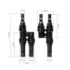 LogiLink solar Y-connector set, 2 stuks, MC4-compatibel, stekker & bus, PVC, zwart