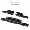 LogiLink solar Y-connector set, 2 stuks, MC4-compatibel, stekker & bus, PVC, zwart