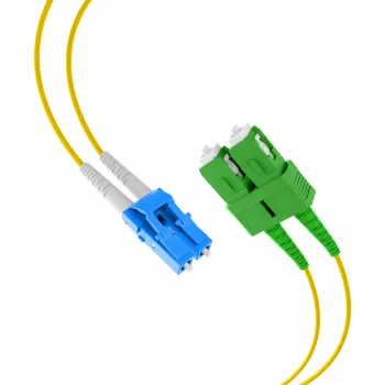 EFB Elektronik duplex-jumper LC-SC/APC 9/125µm OS2 LSZH geel 2,0mm 40m
