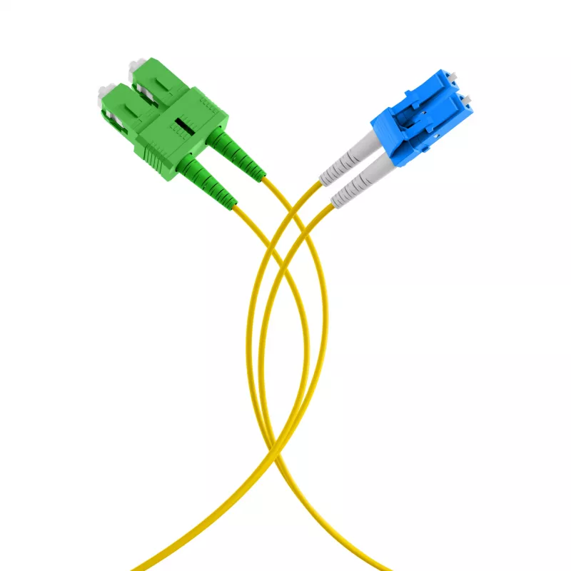 EFB Elektronik duplex-jumper LC-SC/APC 9/125µm OS2 LSZH geel 2,0mm 40m