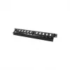 LogiLink 19 inch 1U kabelmanagementpaneel met afdekking, zwart