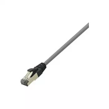 LogiLink Cat 8.1 S/FTP patchkabel, RJ-45 stekker naar RJ-45 stekker, 3 m, 40 Gbps, 2000 MHz, halogeenvrij, lichtgrijs RAL 7035