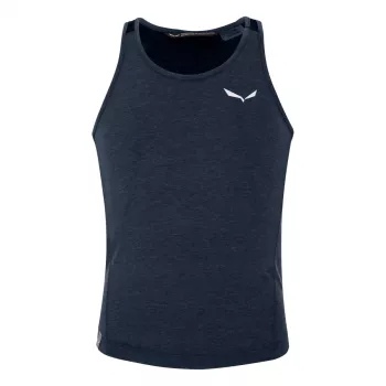 Salewa Agner Hybrid Tank mouwloze kinderbasetop - Navy Blazer Melange 104-116 cm