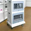 LogiLink SCS0150 rolwagenbasis voor multi-laadstations en -kasten, metaal, grijs