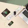 LogiLink stekkerdoos met 6 veiligheidsstopcontacten, USB-A & USB-C PD 20W, tuimelschakelaar, 1,5 m, wit