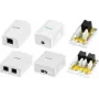 LogiLink Cat.6A opbouwdoos met 1 RJ45-poort, wit (RAL 9003)