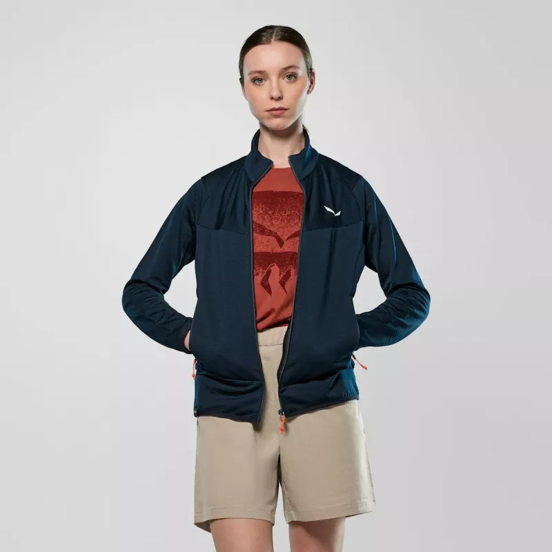 Salewa Puez Altavia PL dames fleecejack Navy Blazer 36 (S)