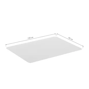 LogiLink Bodembeschermingsmat 120 x 90 cm extra zacht transparant voor harde vloeren