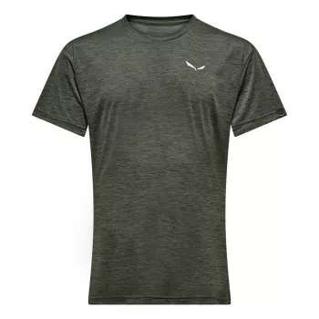 Salewa Puez Melange Dry korte mouwen T-shirt - Dark Olive Melange - XL