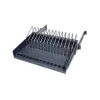 LogiLink SF100B 19 inch 1U uitschuifbaar rek voor notebooks, tablets en smartphones, zwart
