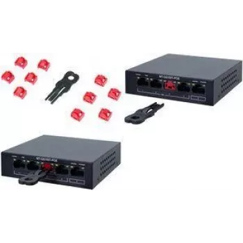 LogiLink RJ45 poortblokkeer-set met sleutel, 10 sloten, blauw