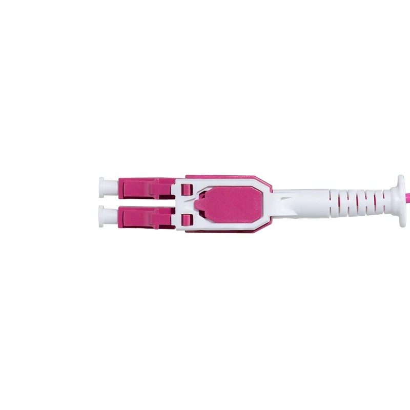 LogiLink Uniboot Push-Pull LC-LC OM4 multimode glasvezel-patchkabel, 1,0 m, LSZH, Heather Violet