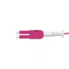 LogiLink Uniboot Push-Pull LC-LC OM4 multimode glasvezel-patchkabel, 1,0 m, LSZH, Heather Violet