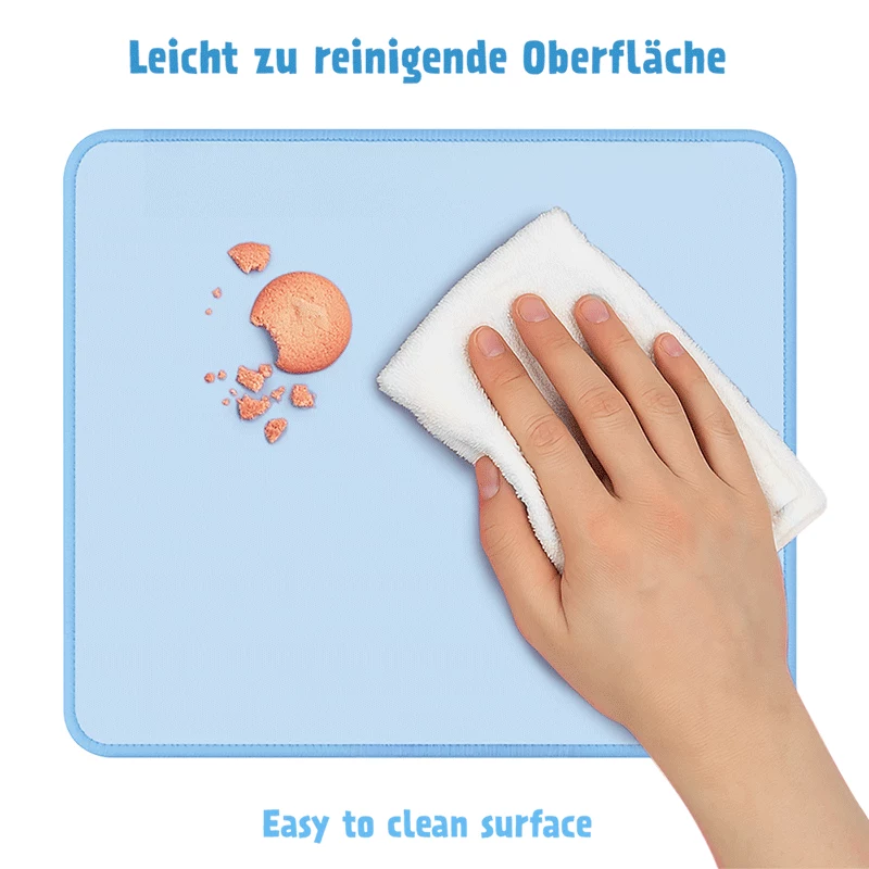 LogiLink muismat 220 x 250 mm blauw - textieloppervlak, antislip rubberen basis
