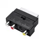 LogiLink SCART naar RCA/S-Video-adapter met schakelaar, zwart