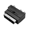 LogiLink SCART naar RCA/S-Video-adapter met schakelaar, zwart