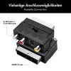 LogiLink SCART naar RCA/S-Video-adapter met schakelaar, zwart