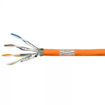 LogiLink Cat.7 600 MHz installatiekabel 23 AWG CCA, S/FTP 40 m, oranje