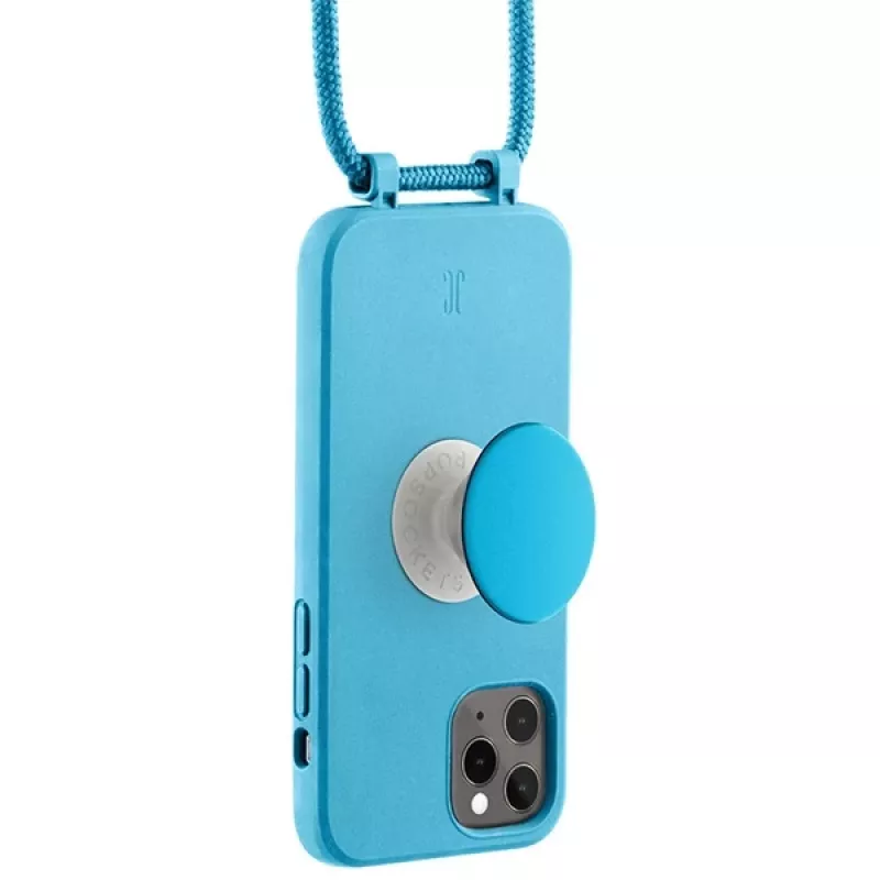Just Elegance JE PopGrip hoesje voor iPhone 11 Pro 5,8 inch blauw/aqua