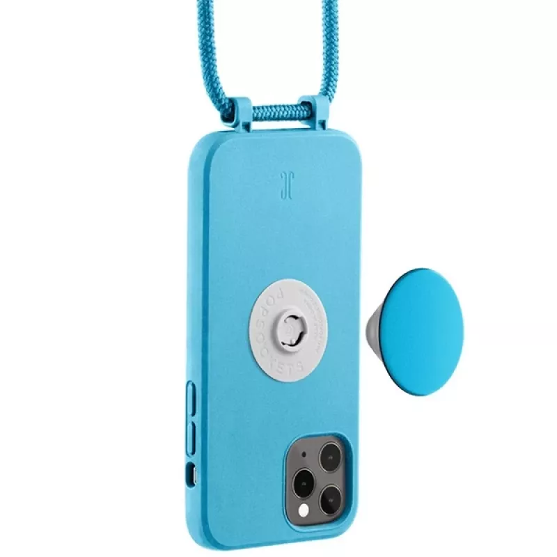 Just Elegance JE PopGrip hoesje voor iPhone 11 Pro 5,8 inch blauw/aqua
