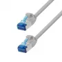 LogiLink Cat.6A slim S/FTP LSZH patchkabel, grijs, 15 m, SlimLine
