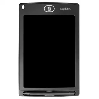 LogiLink LCD-schrijftablet 8,5 inch zwart met magneten